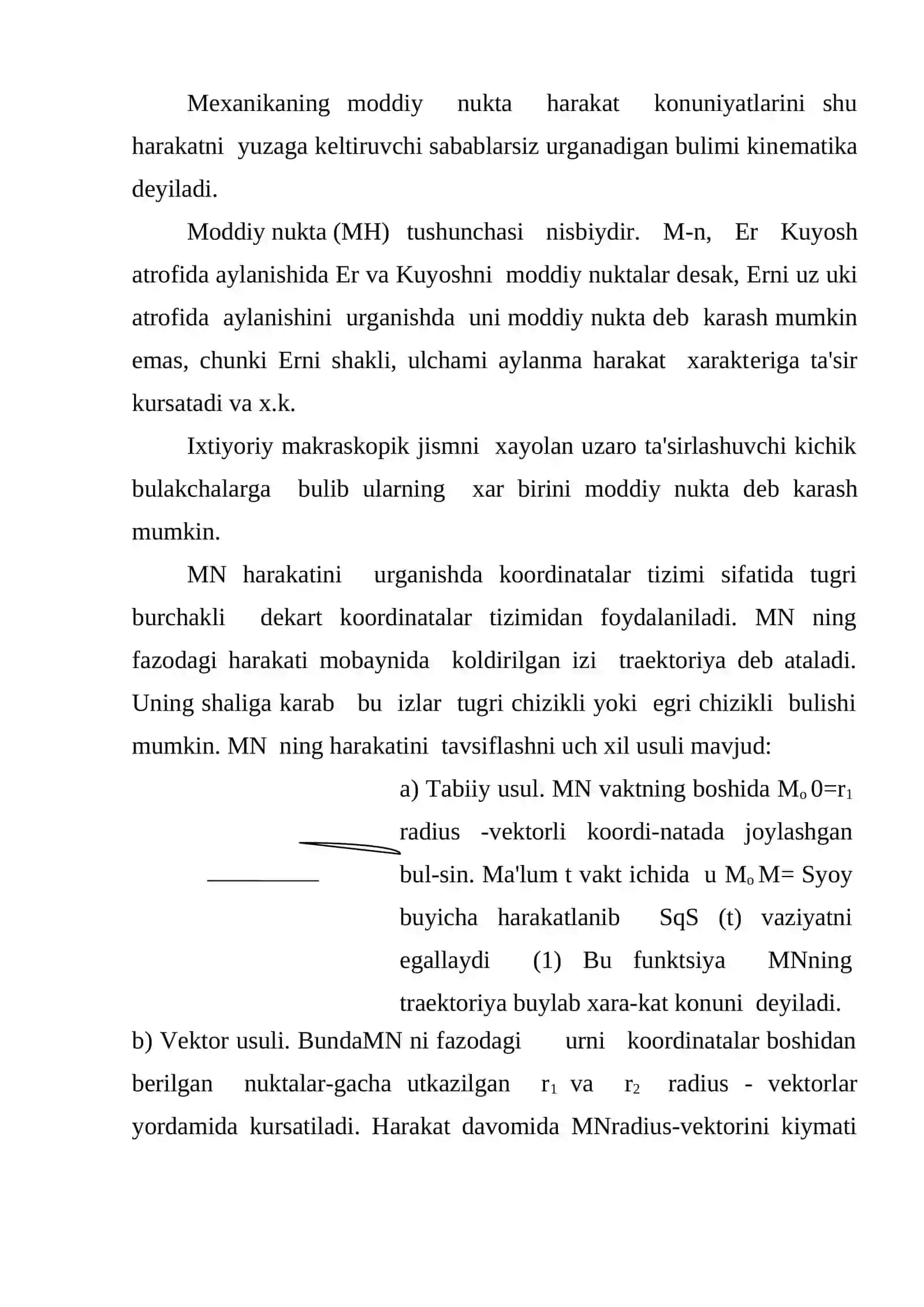 Moddiy nuqtaning ilgarilanma harakati kinematikasi 3