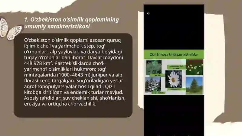 Oʻzbekiston oʻsimlik qoplami va oʻsimliklarning tabiatdagi va xalq xoʻjaligidagi ahamiyati Qizil kitob 3