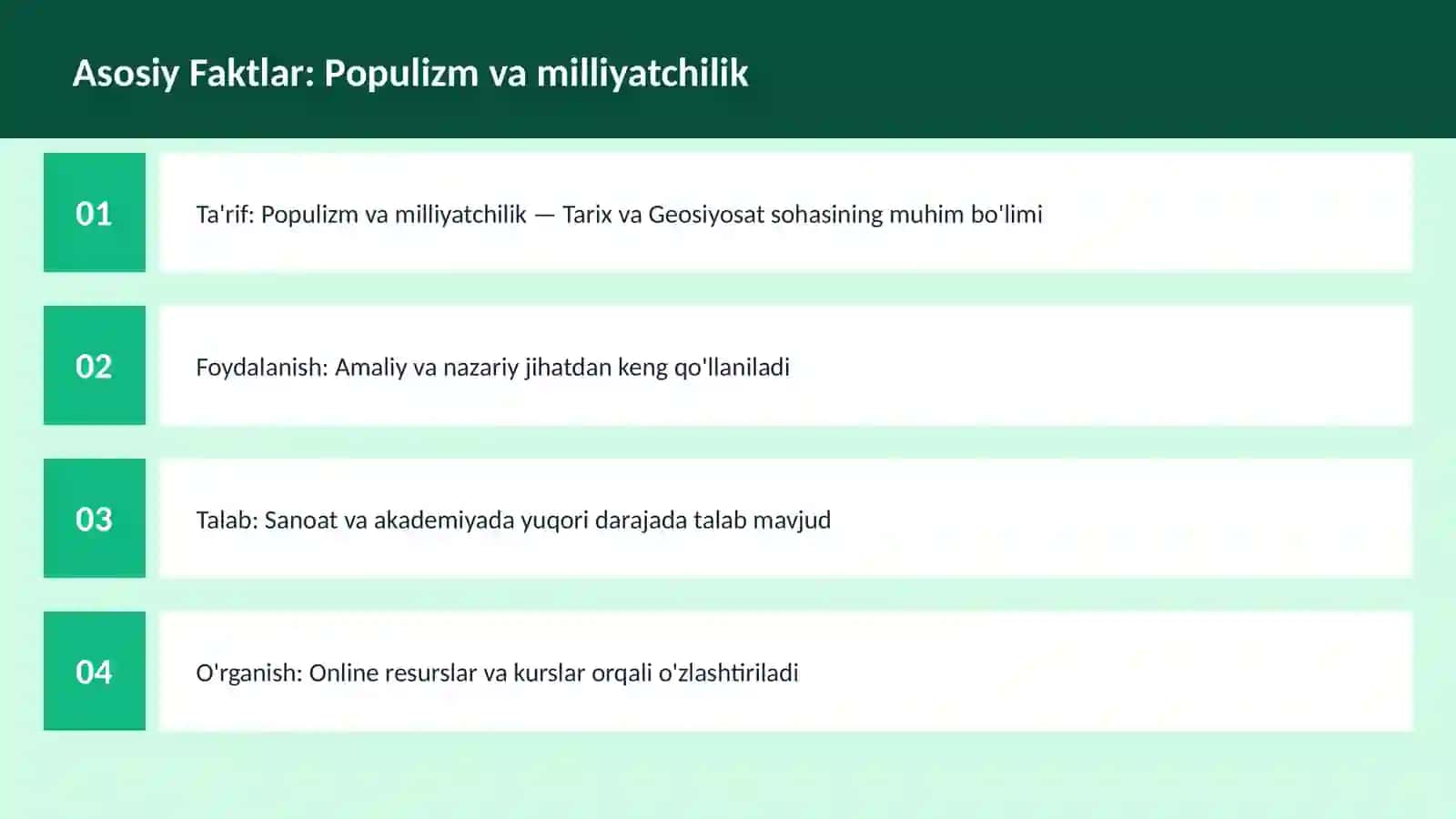 Populizm va milliyatchilik 3