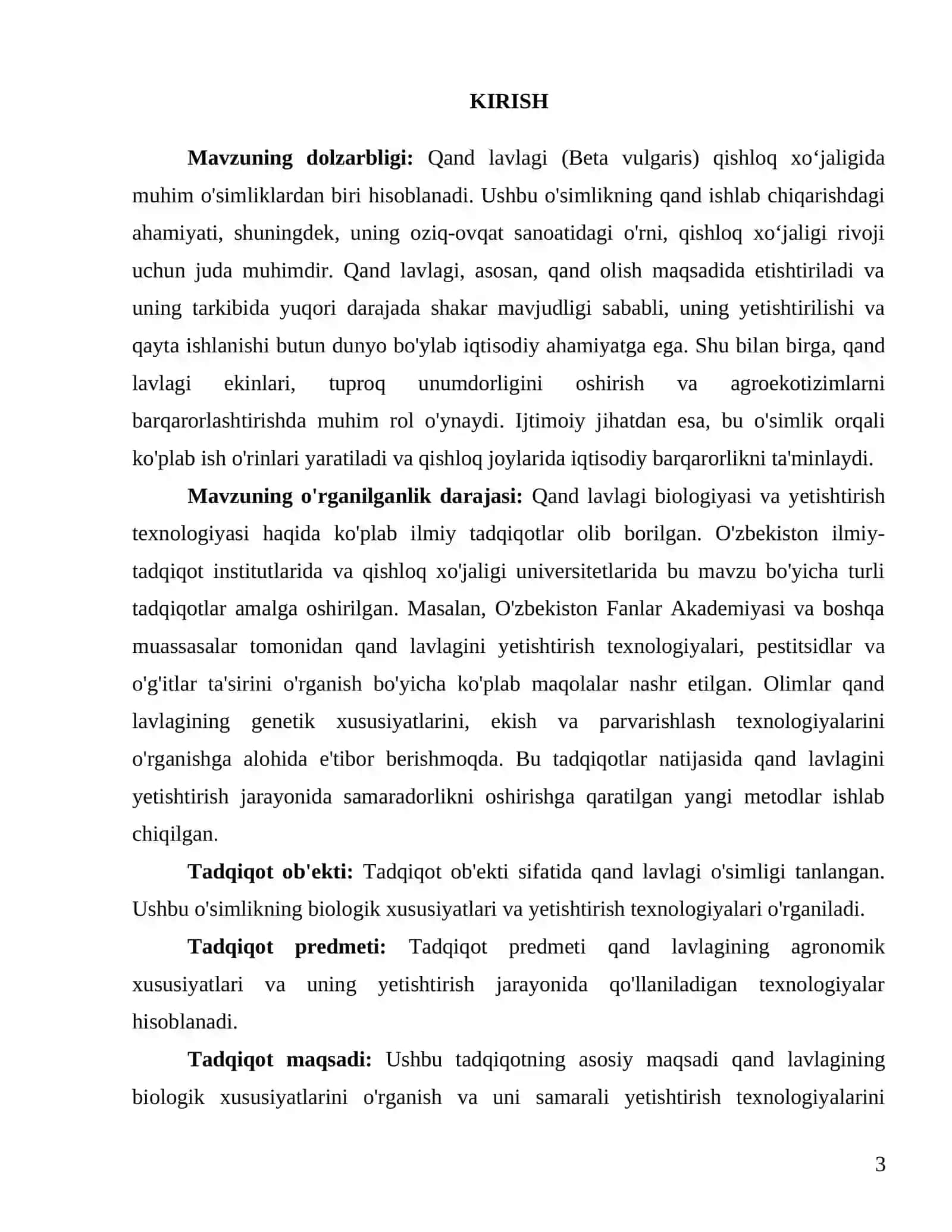 Qand lavlagi biologiyasi va yetishtirish texnologiyasi 3