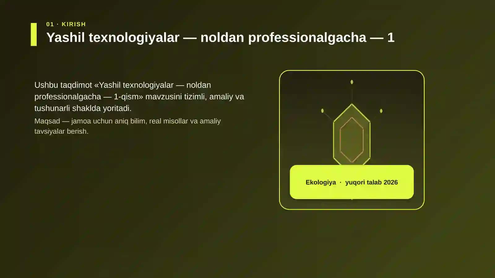 Yashil texnologiyalar — noldan professionalgacha — 1-qism 3