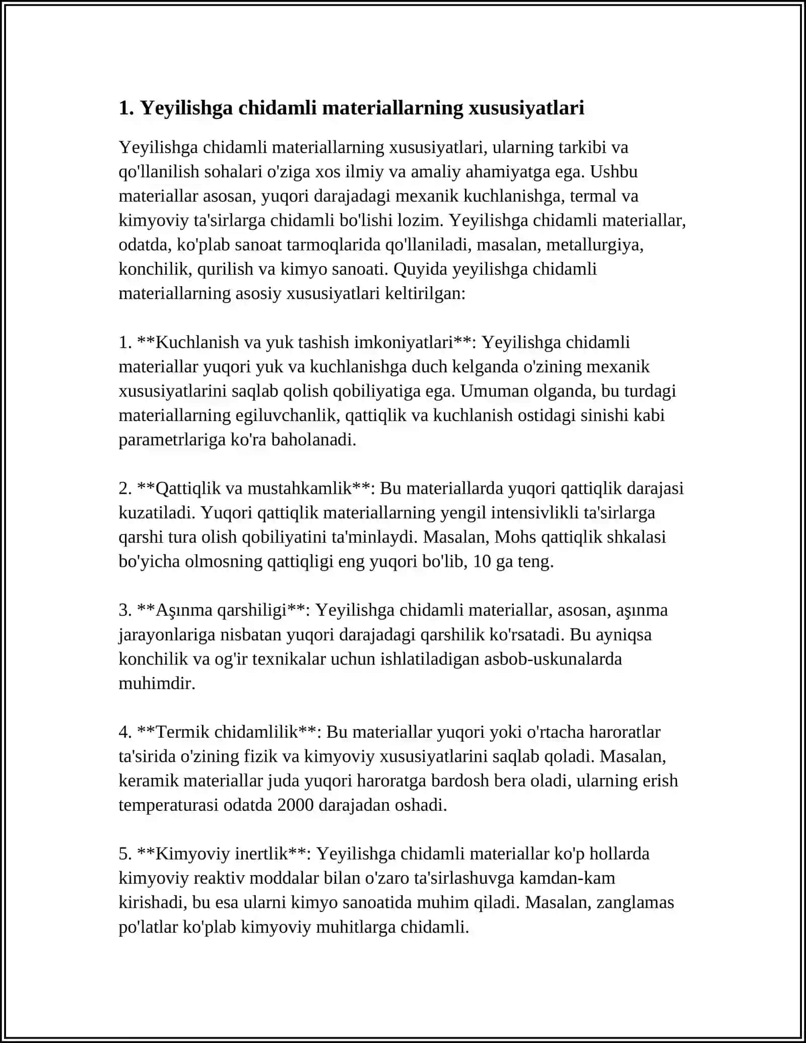 YEYILISHGA CHIDAMLI MATERIALLAR 3