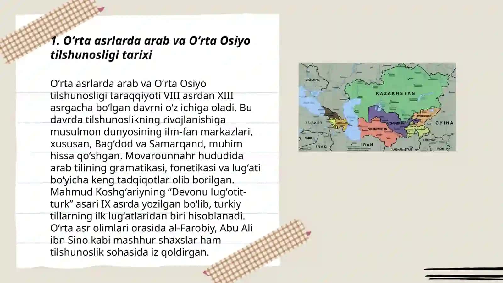 Oʻrta asrlarda arab va Oʻrta Osiyo tilshunosligi 3