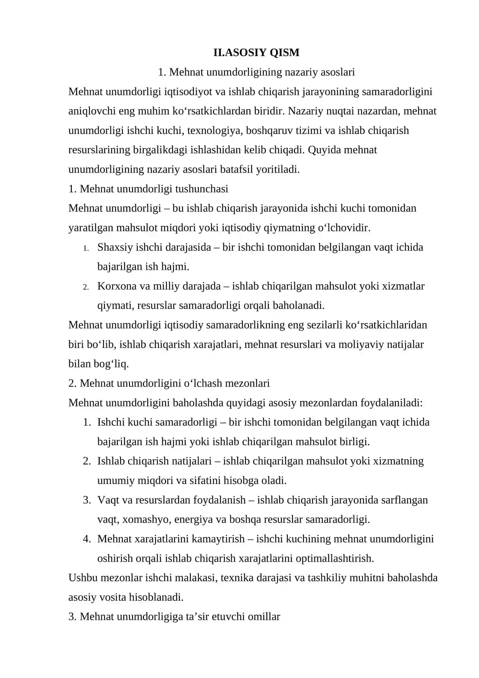 Mehnat unumdorligi va inson kapitali o'rtasidagi bog'liqlik 3