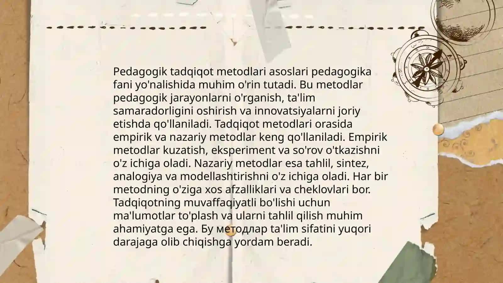 Pedagogik tadqiqot metodlari asoslari 3