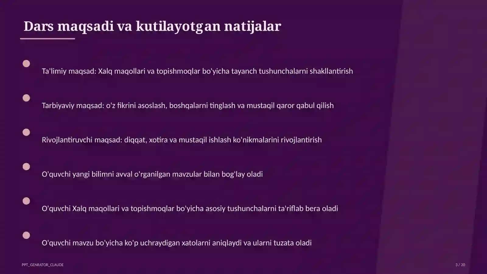 Xalq maqollari va topishmoqlar (2-sinf) 3