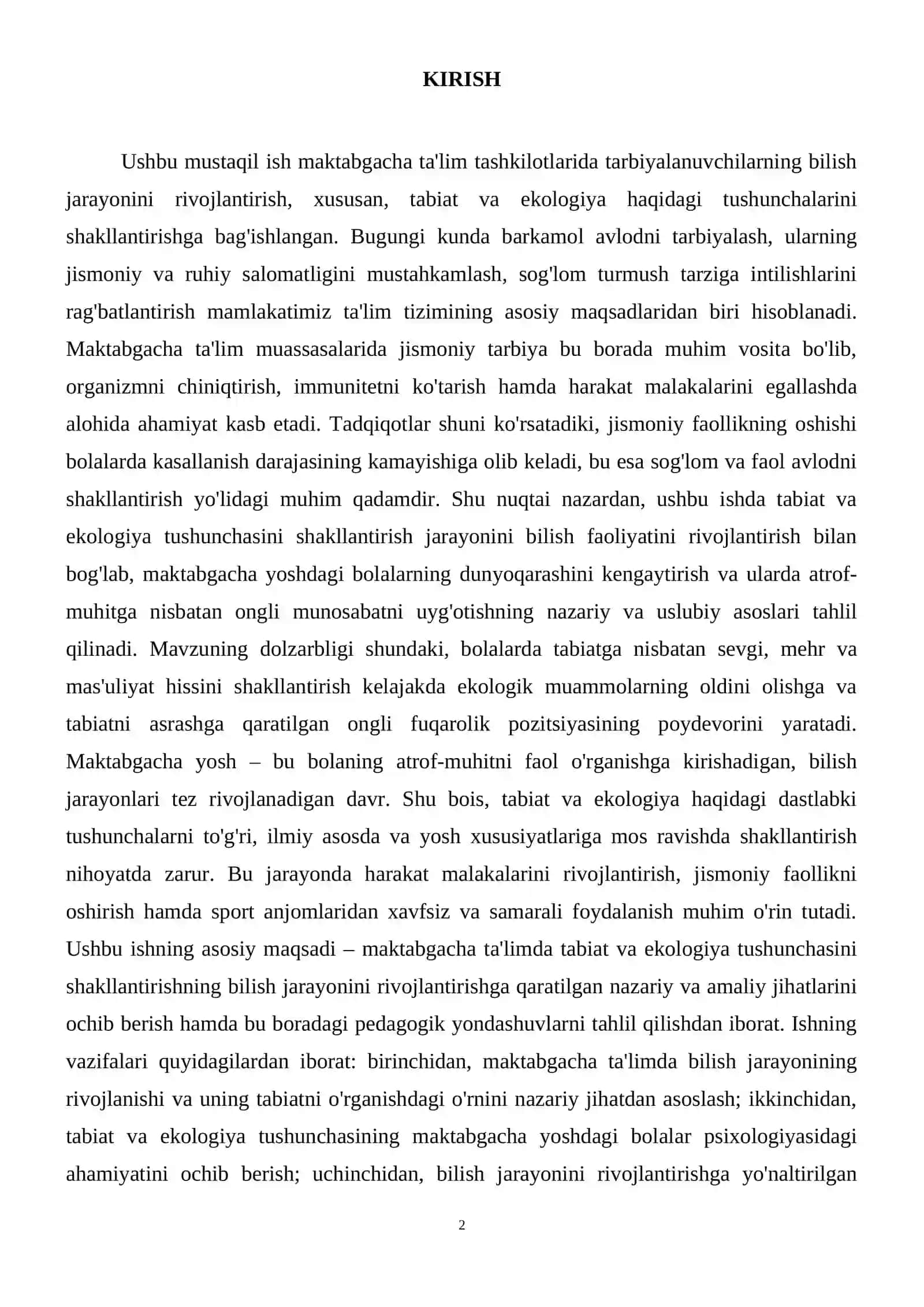 Maktabgacha ta'lim  Dual ta'lim yo'nalishi  1- kurs talabasi Axmadaliyeva Gulnozaning Maktabgacha yoshdagi bolalar talim tarbiyasida BILISh jarayonining rivojlanishi fanidan 3
