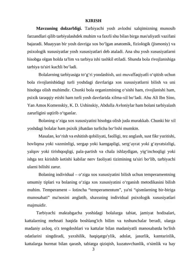 MAKTABGACHA VA BOSHLANG’ICH TA’LIMDA XORIJIY TIL (INGLIZ TILI) YO’NALISHI 2-BOSQICH 204-GURUH TALABASI 3