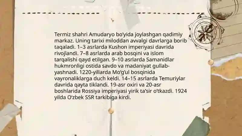 Mening Vatanim-Termiz 3