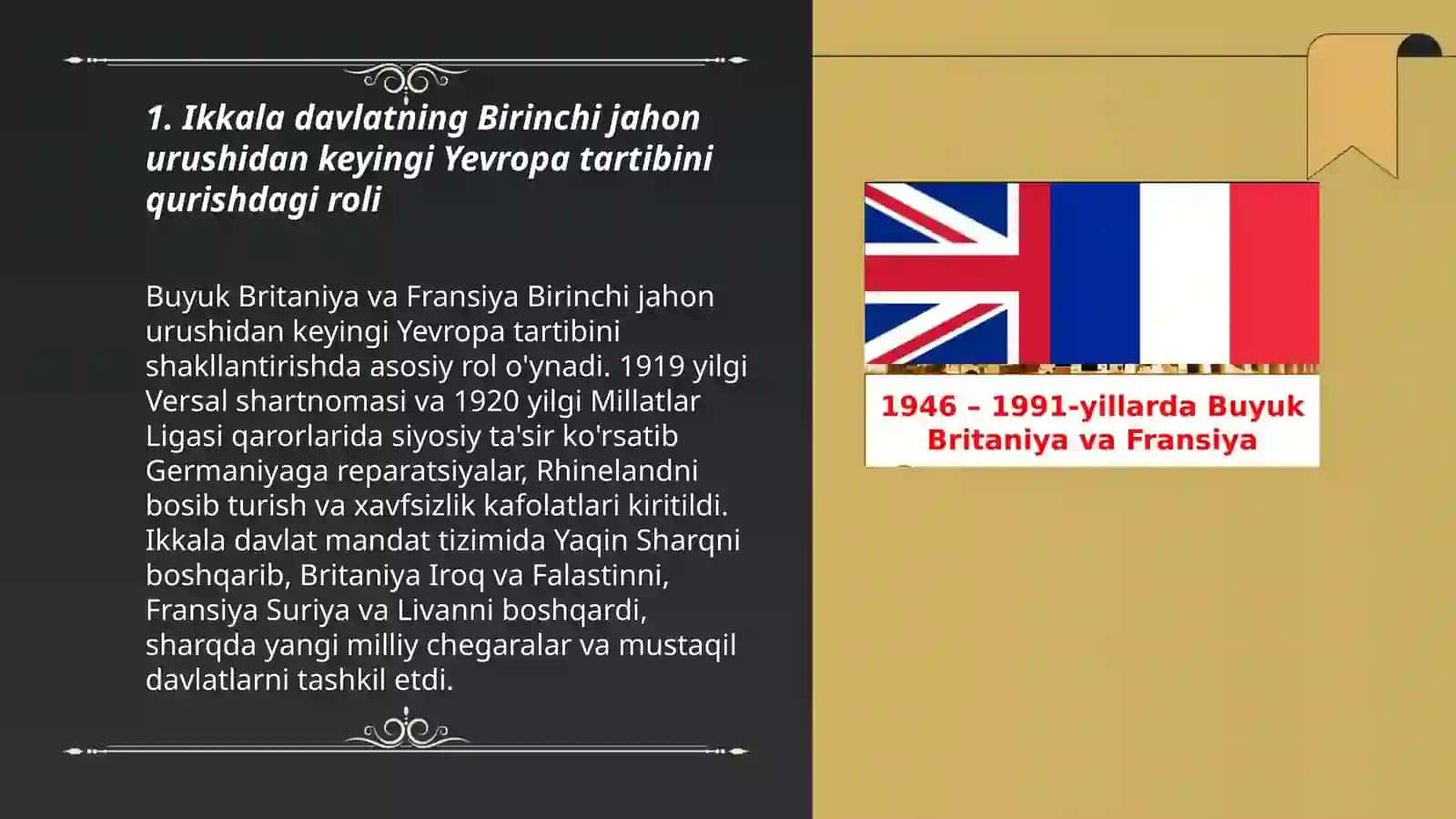 Buyuk Britaniya va Fransiya yangi Yevropani qurishi 3