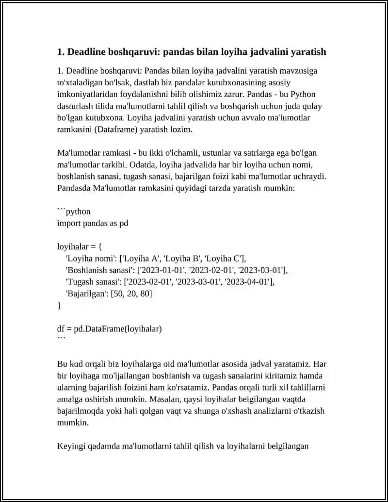 Deadline 3