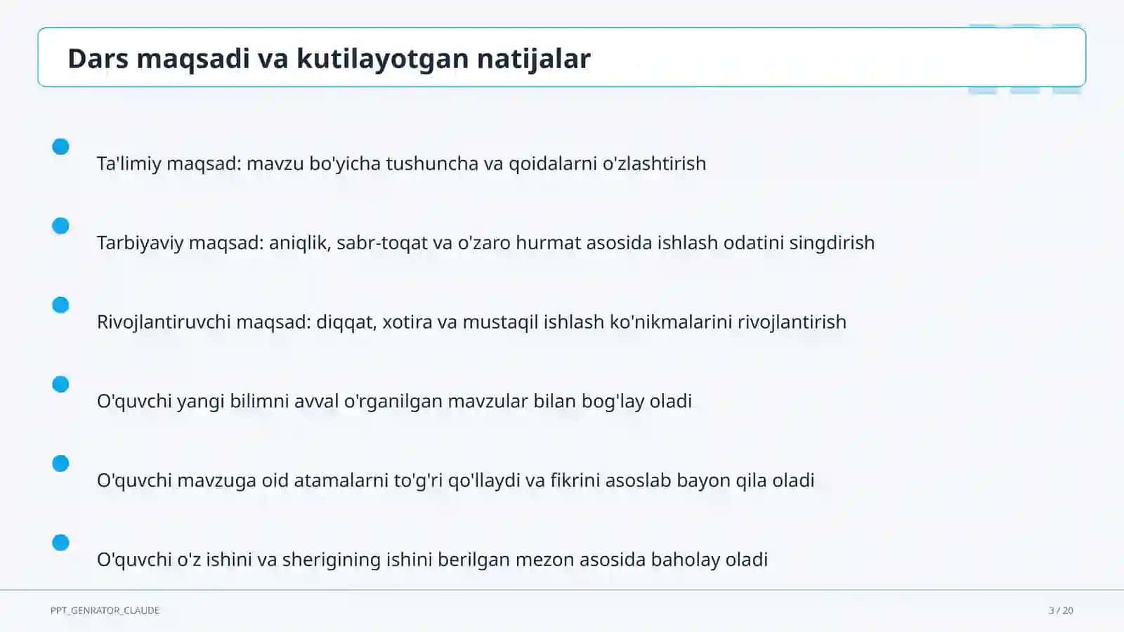 Nutq madaniyati va notiqlik san'ati (10-sinf) 3