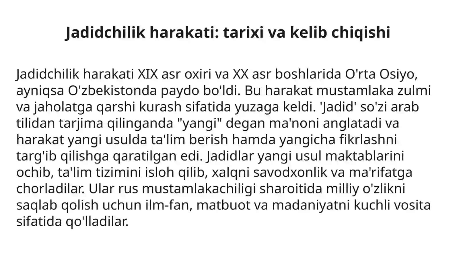 Jadid ma'rifatparvarlarining ijtimoiy-ma'naviy hayotida tutgan o'rni 3