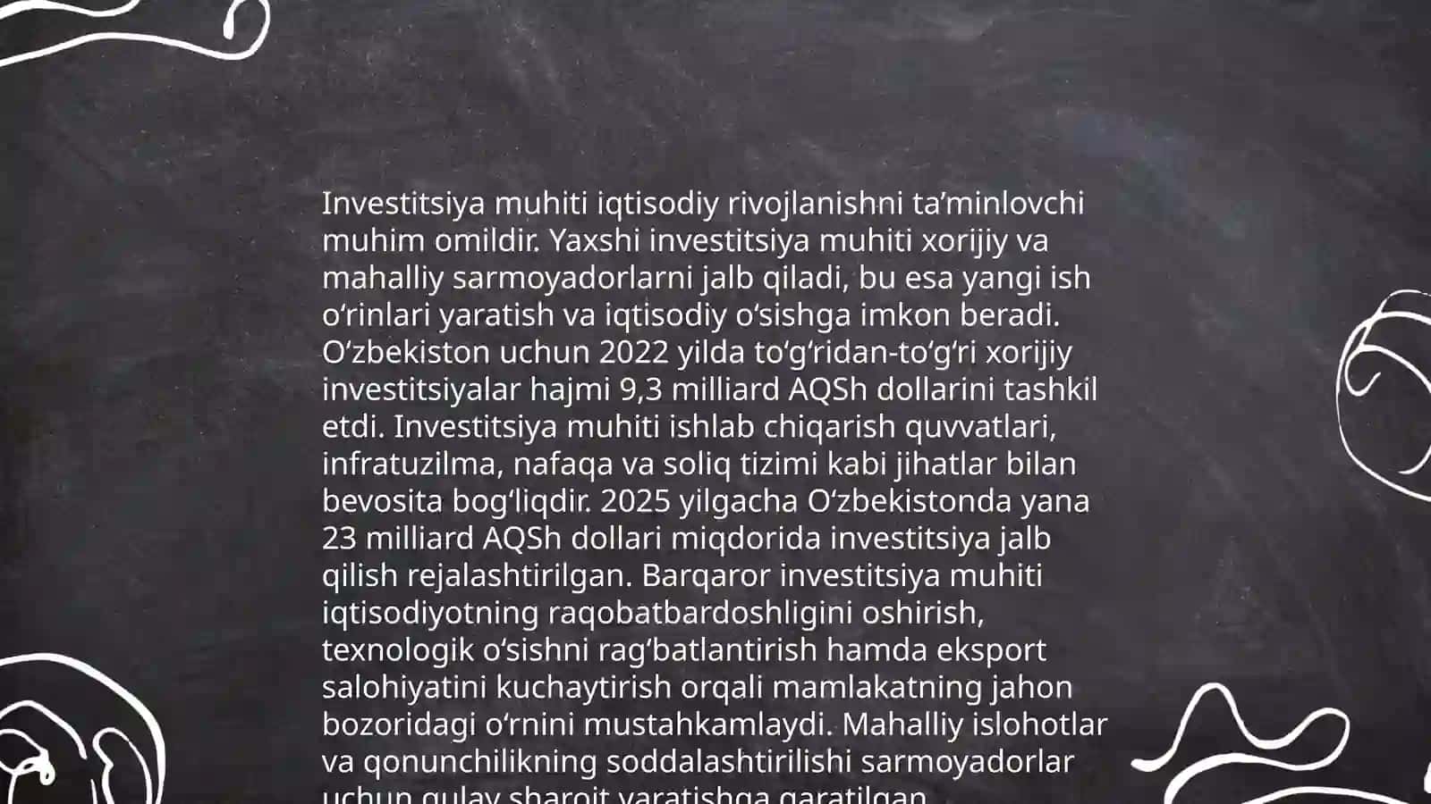 Investitsiya faoliyatini rivojlantirishning muhim shartlari Nurmatova 3