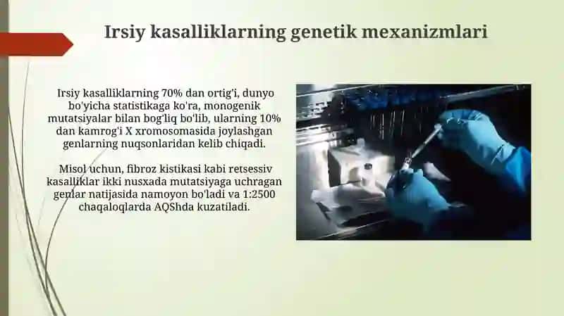 PZR-tashxis. Molekulyar genetika va irsiy kasalliklar 3
