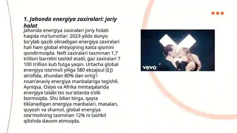 Jahonda enegiya zaxiralari va rivojlanish istiqbollari 3