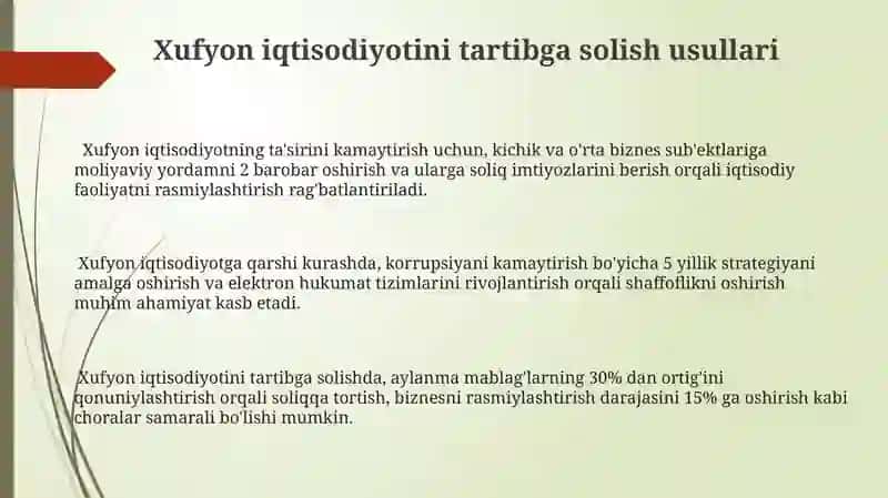 Xufyon Iqtisodiyot 3