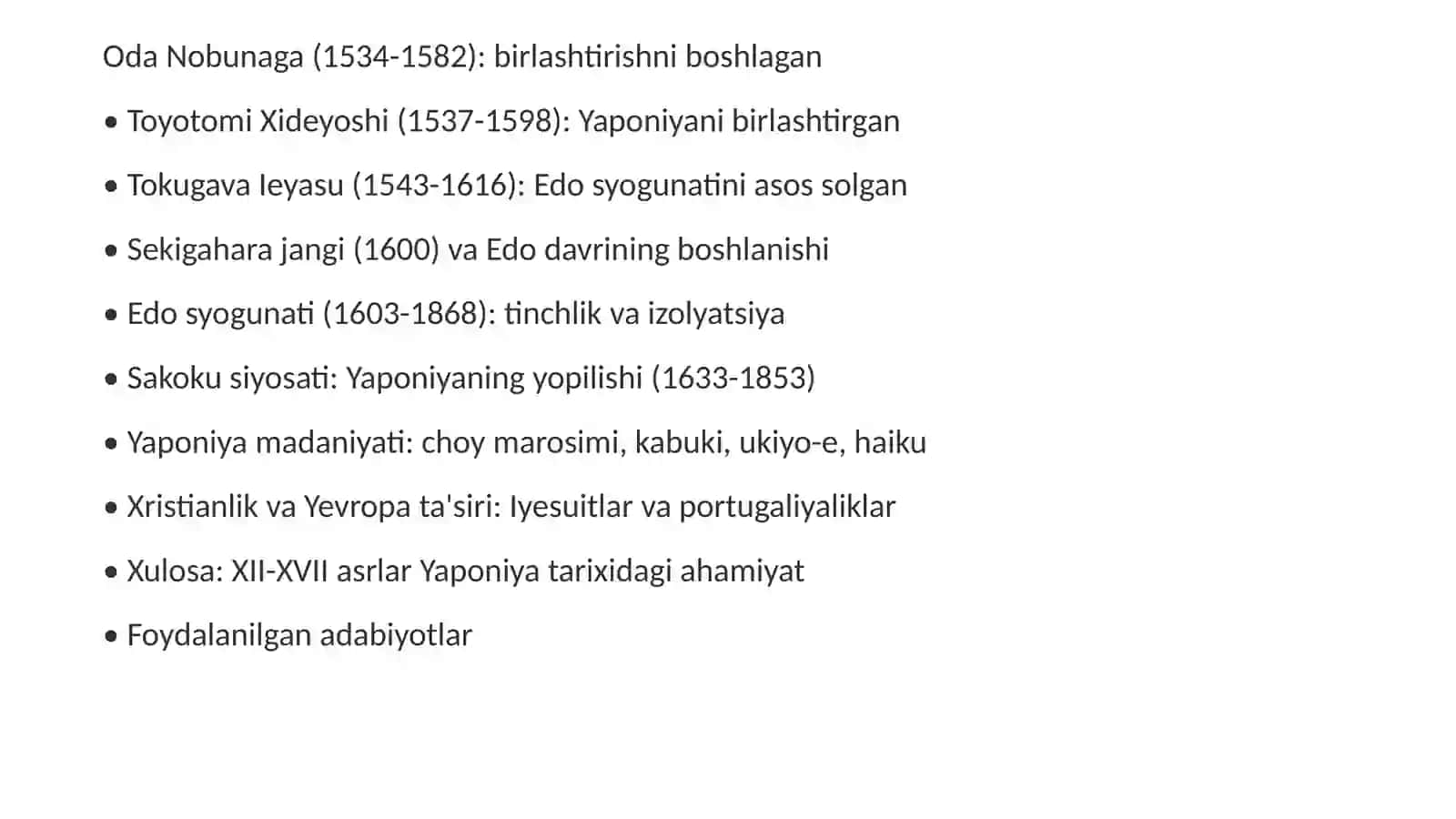 XII-XVII asrlarda Yaponiya 3