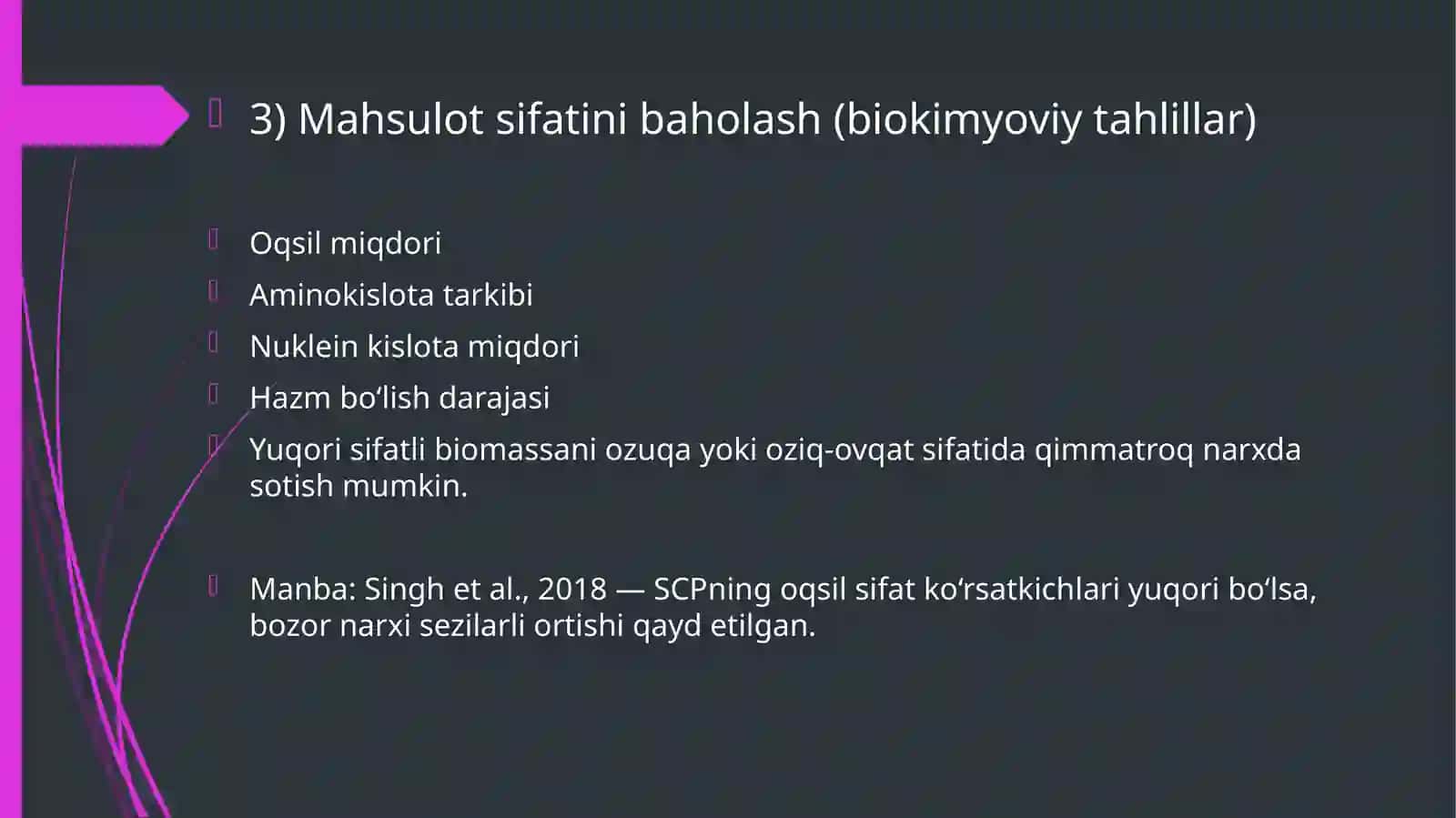Bir hujayralilar oqsilidan foydalanishning iqtisodiy samaradorligi 3
