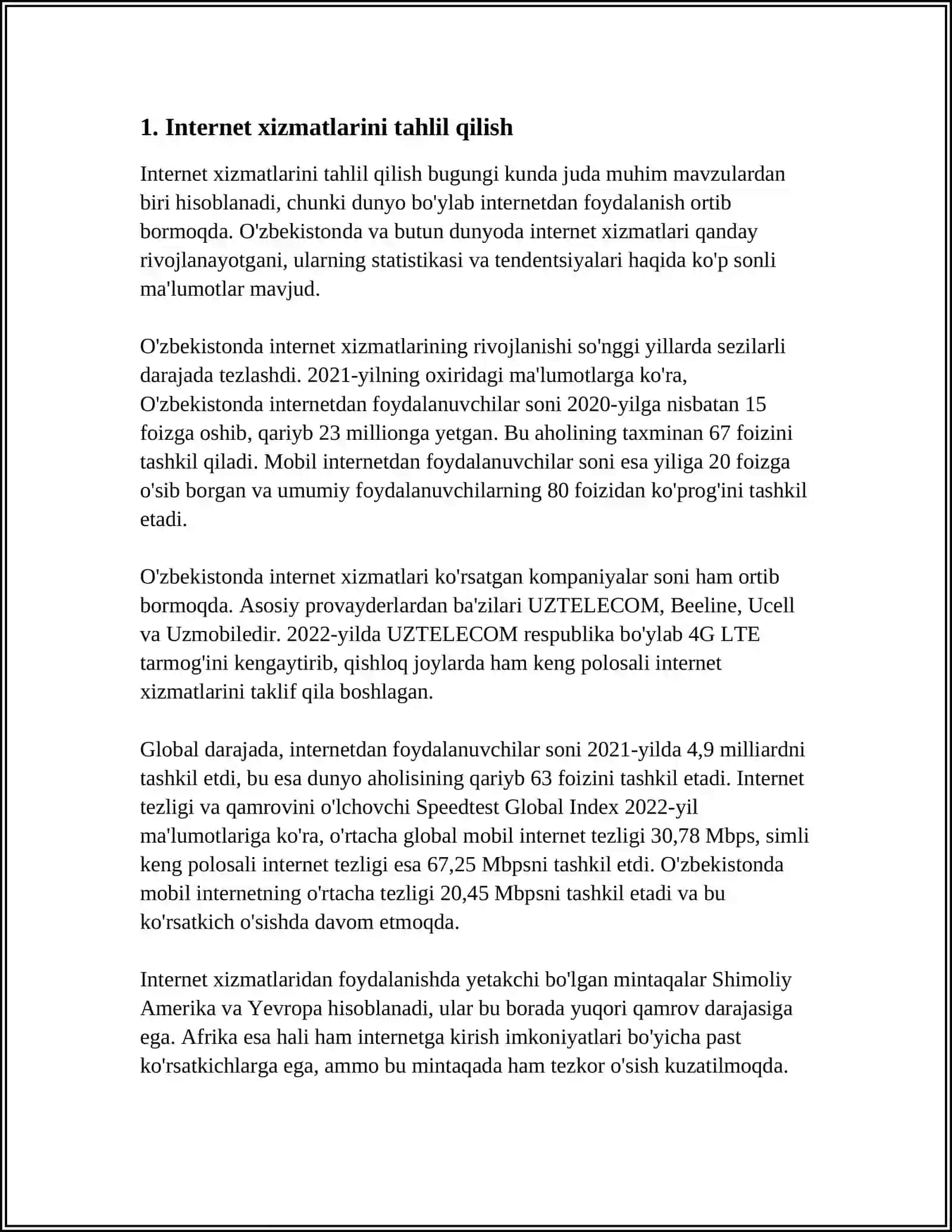 INTERNET HIZMATLARI BILAN ISHLASH 3