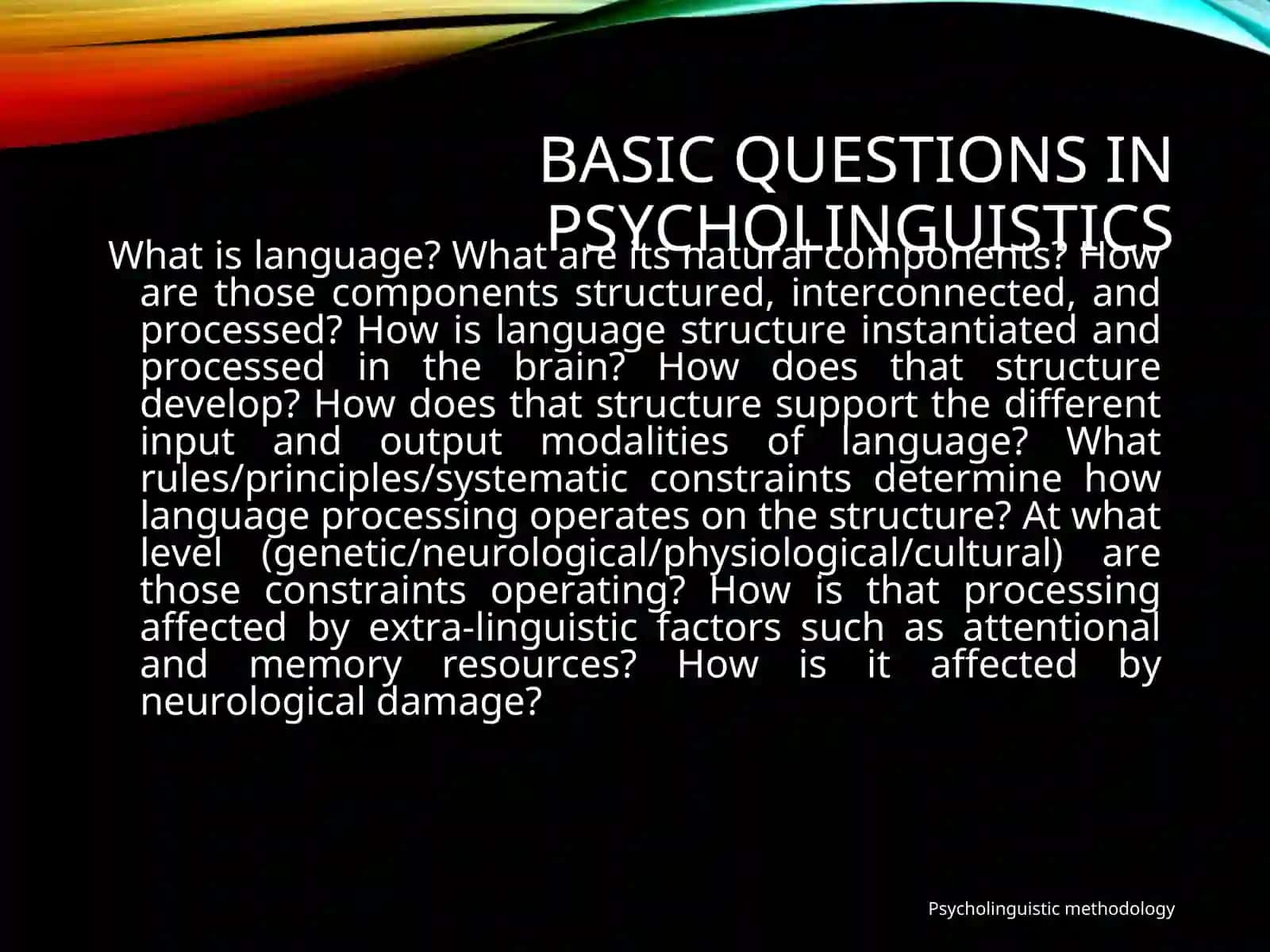 PSYCHOLINGUISTICS 3