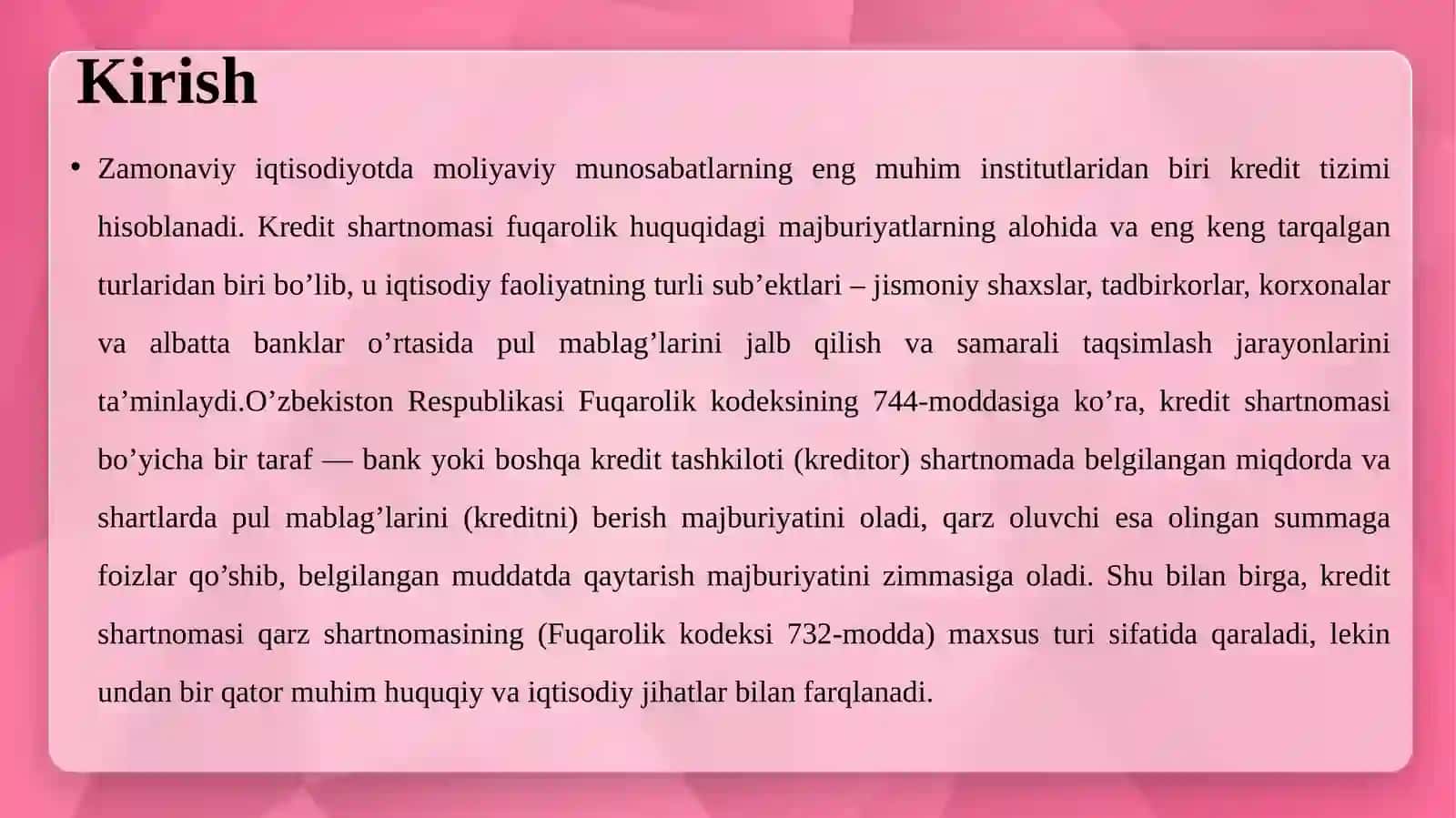 Kredit shartnomasi 3