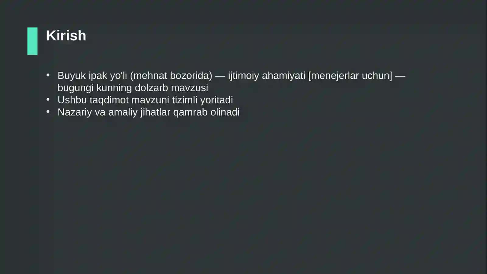 Buyuk ipak yo'li (mehnat bozorida) — ijtimoiy ahamiyati [menejerlar uchun] 3