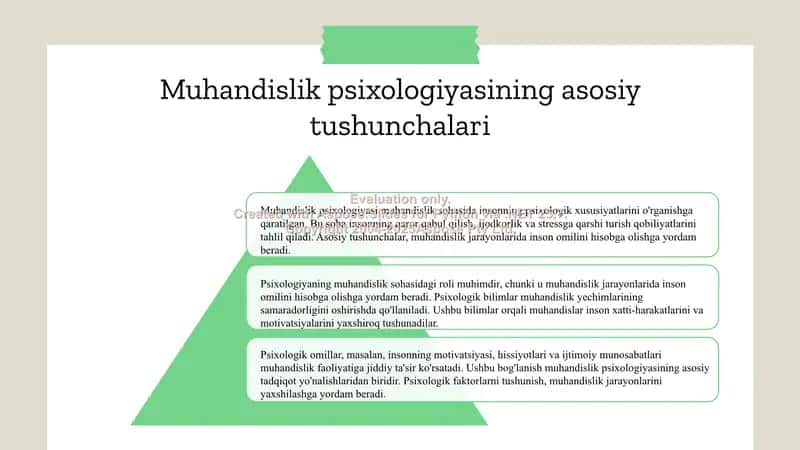 Muhandislik psixologiyasining sohalari 3