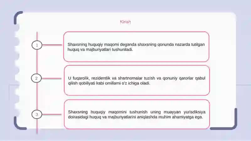 SHAXSNING HUQUQIY HOLATI 3