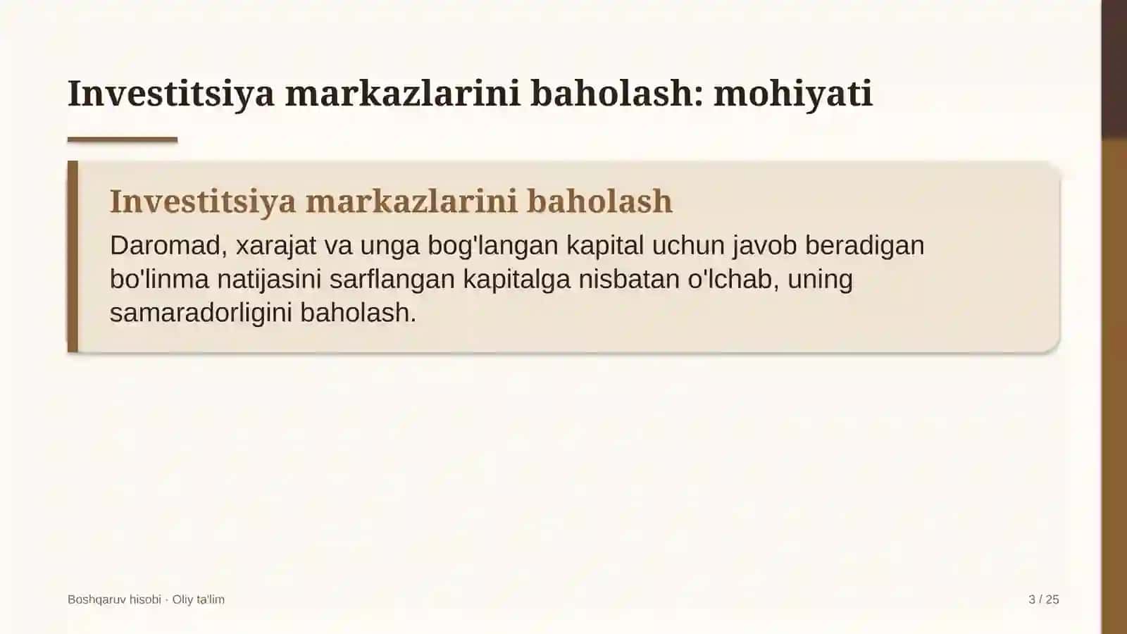 gaz kimyo majmualarida investitsiya markazlari faoliyatini baholash 7011 3