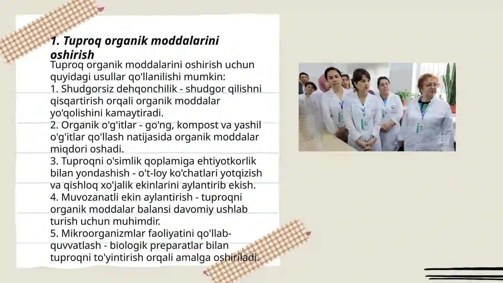 Tuproq unumdorligi va strukturasini yaxshilashga qaratilgan tadbirlar 3