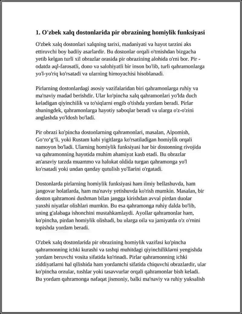 O'zbek xalq dostonlarida pir va eron obrazlarining homiylari 3