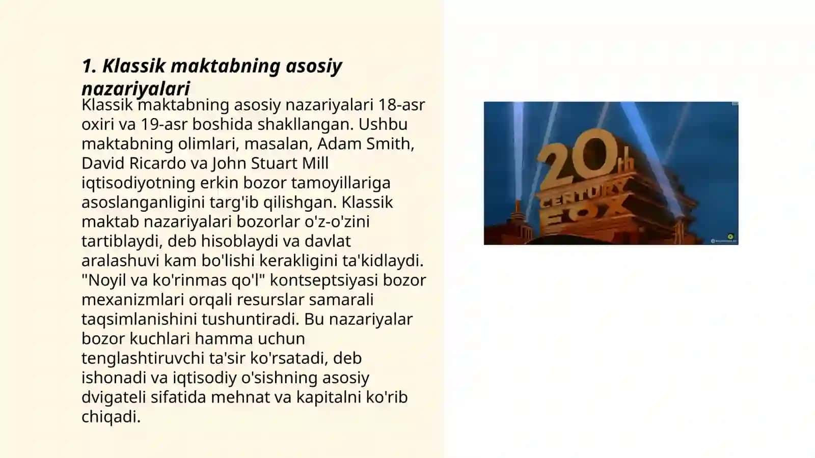 Klassik maktab vakkilarining iqtisodiy qarashlari 3