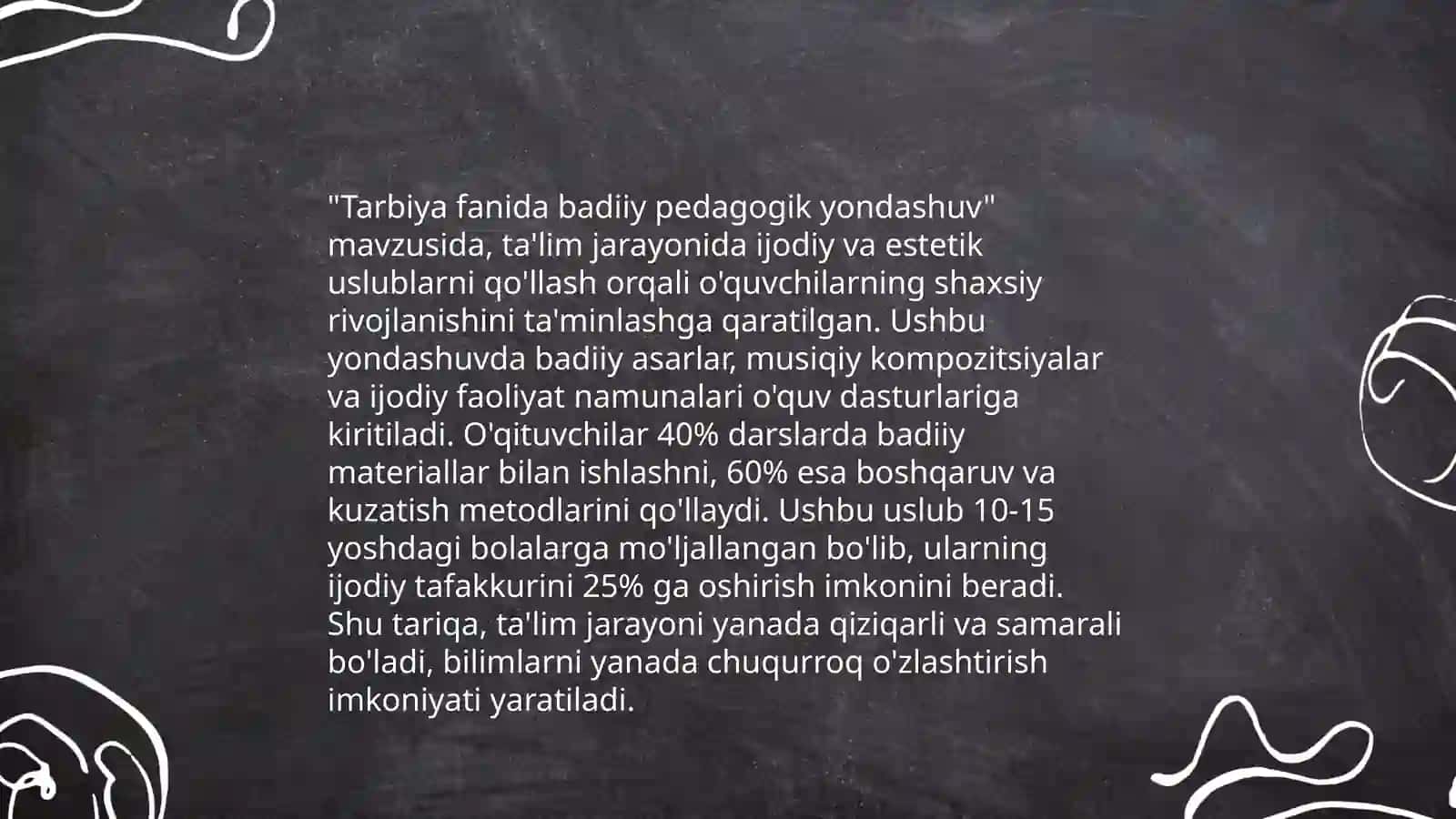 Tarbiya fanida badiiy pedagogik yondashuv 3