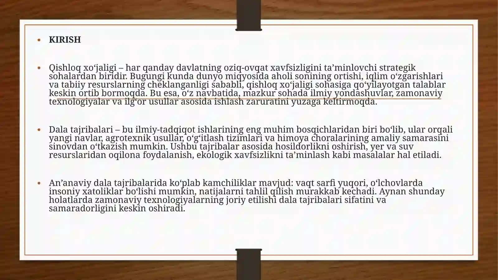 Dalatajribalar va ularning texnikasi 3