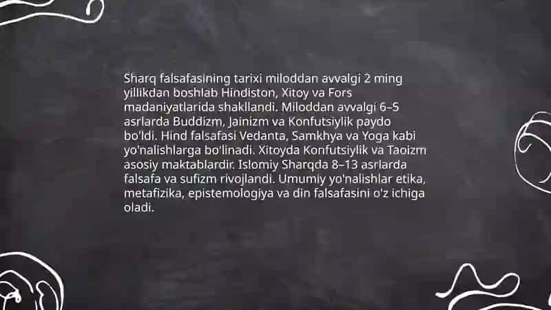 Sharq falsafasi 3