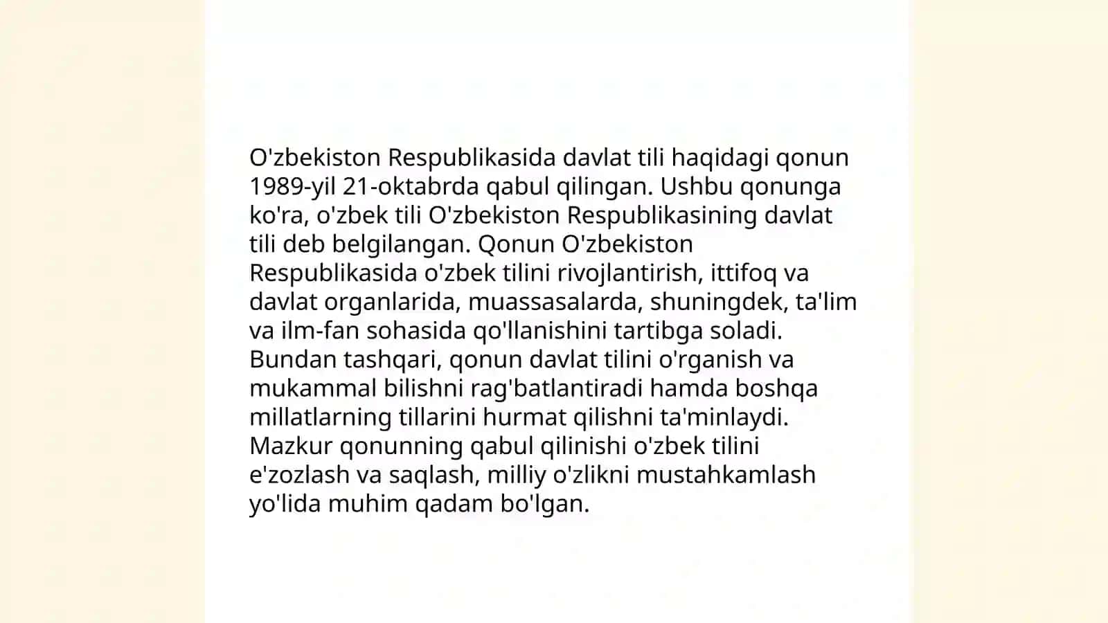 "Davlat tili haqida"gi qonun va uninga ijrosi: muammo va yechimlari 3