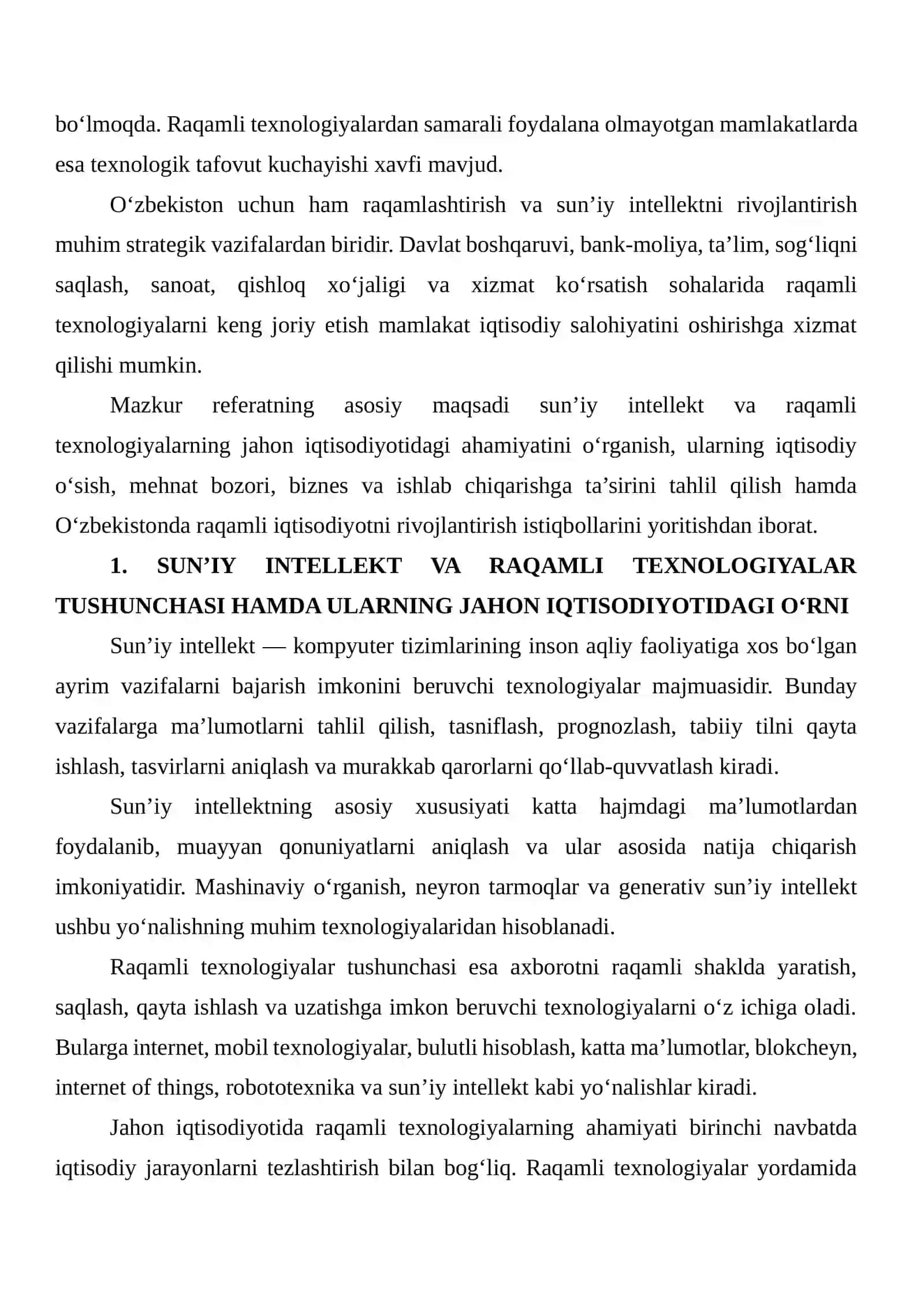 JAHON IQTISODIYOTIDA SUN’IY INTELLEKT VA RAQAMLI TEXNOLOGIYALARNING AHAMIYATINI O‘RGANISH 3
