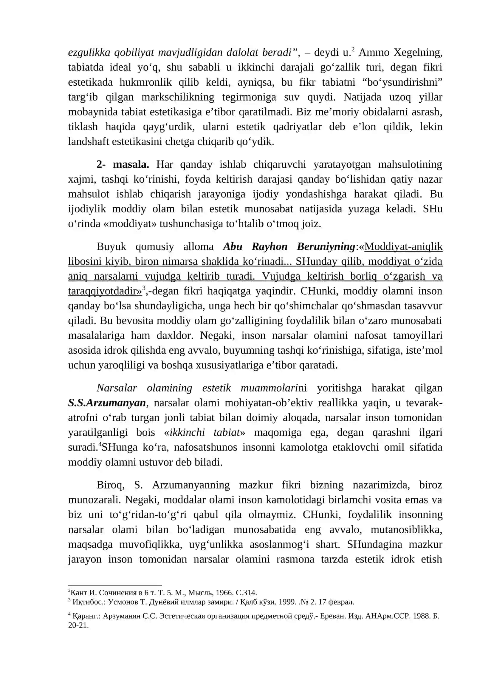 Estetik tarbiyaning asosiy yo’nalishlari va estetikaning zamonaviy muammolari 3