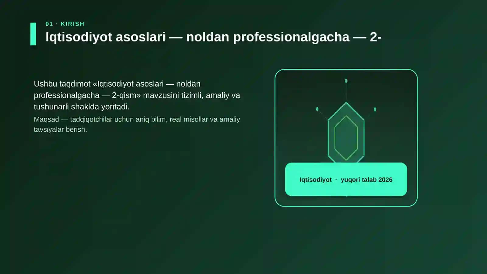 Iqtisodiyot asoslari — noldan professionalgacha — 2-qism 3