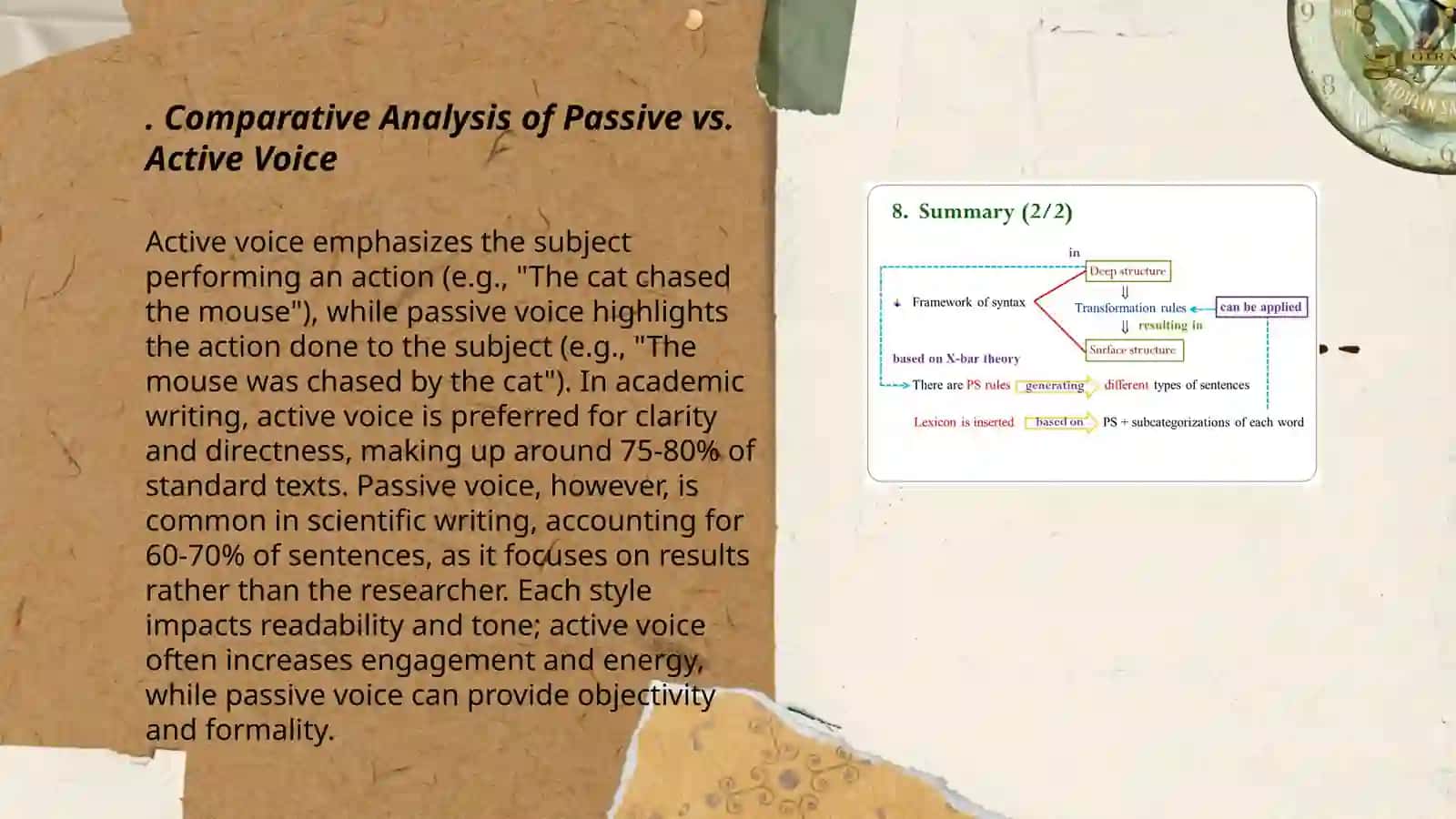 Comparative analysis of syntactic structure 3