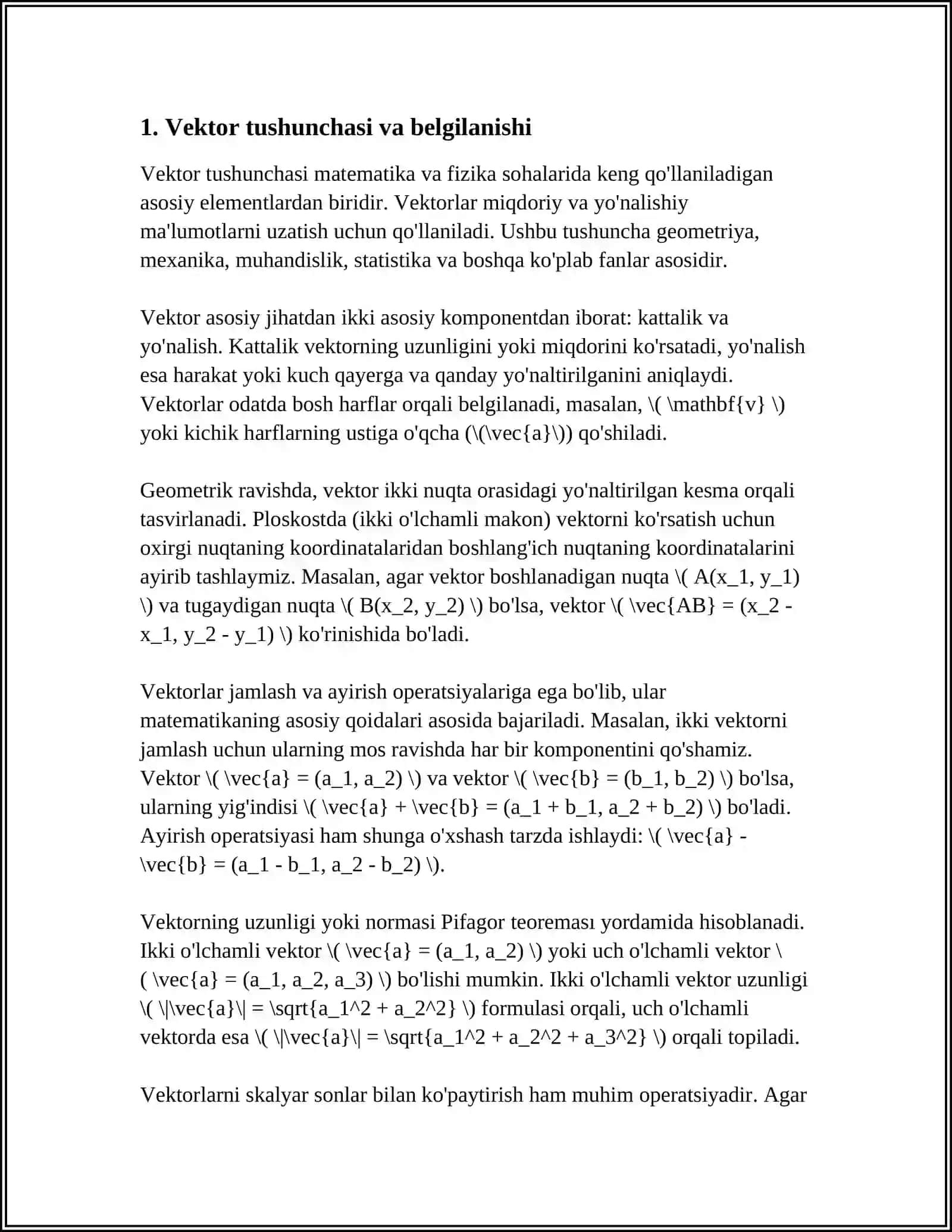 VEKTORLAR 3