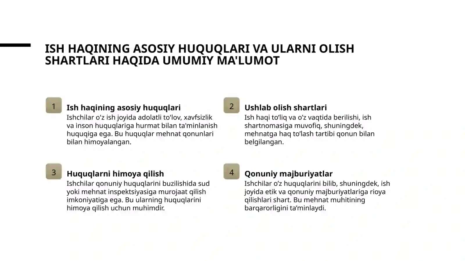 Ish haqqi va uning masulyati 3
