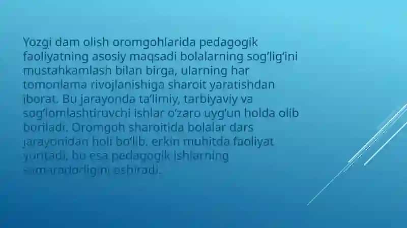 Yozgida Molish Oromgohlarida Pedagogik Faoliyatni Tashkilotish 3