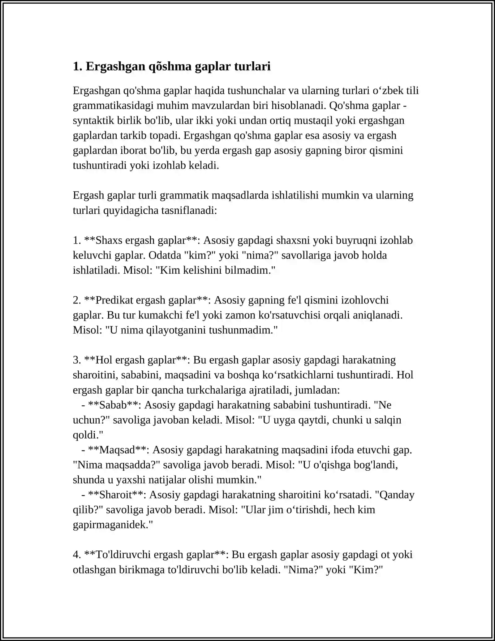 ERGASHGAN QÕSHMA GAPLAR 3