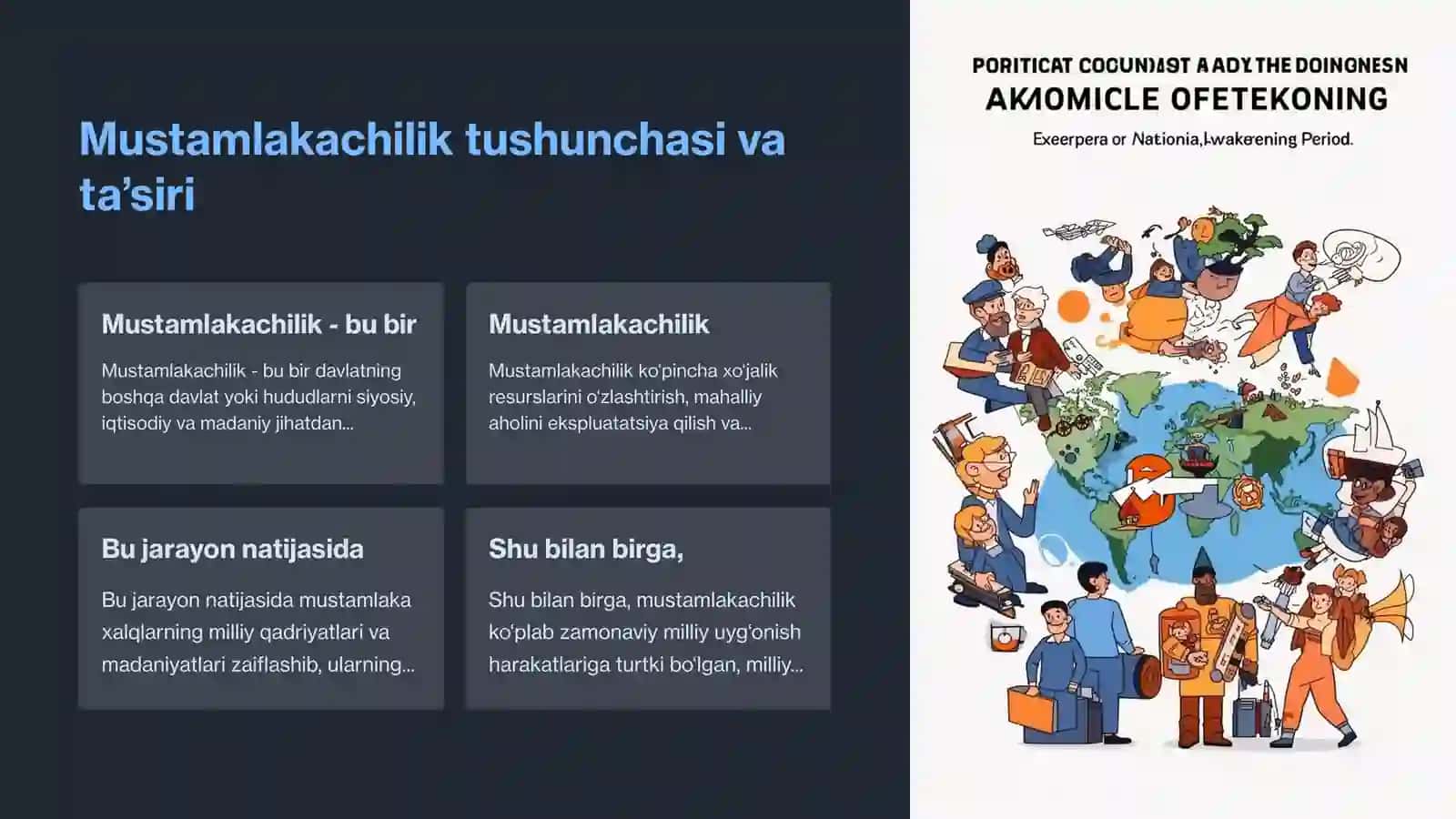 Mustamlakachilik milliy uygʻonish davri 3