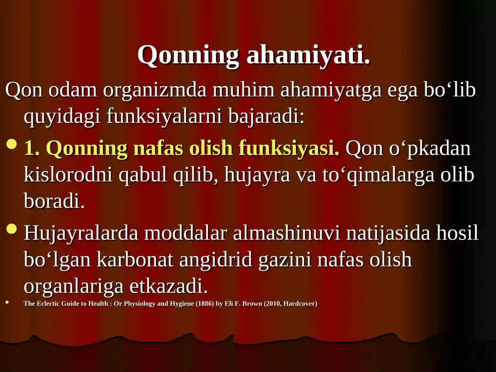 Qon va qon aylanish tizimining yosh xususiyatlari va gigiyenasi 3