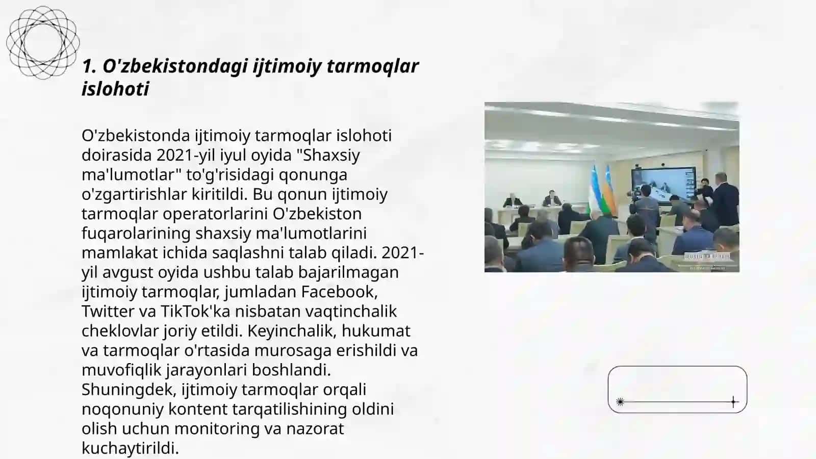 Ozbekstanda social tarawda amelge asirilip atirgan ozgerisler mazmuni ham manisi 3