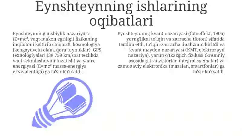 Plank g'oyasi va Eynshteyning kvant nazaryasi 3