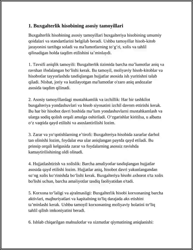 BUXGALTERLIK HISOBINING TAMOYILLARI 3